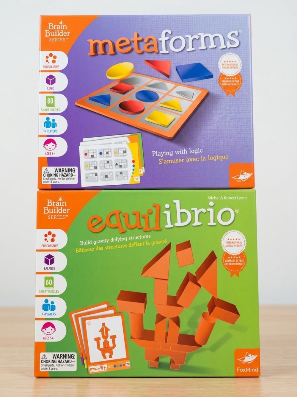 FoxMind Brain Builder Games Set: Metaforms & Equilibrio - Great Condition!